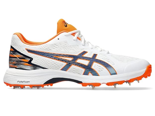 Asics Quick Singal FF Cricket Shoes White/Midnight@front view1