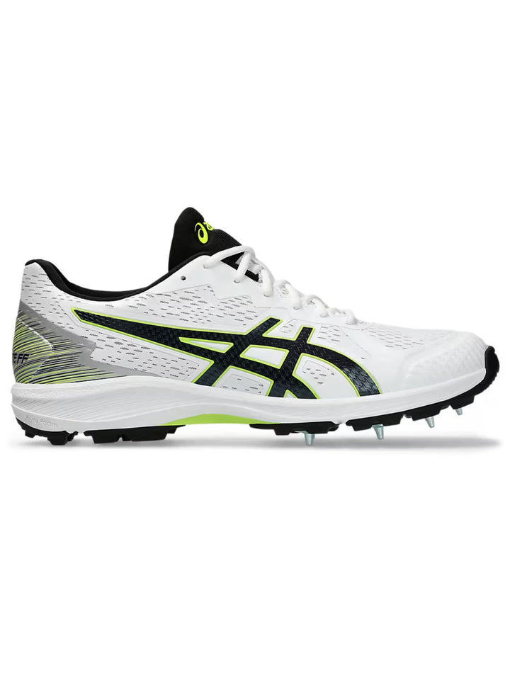 Asics Strike Rate FF White Black Cricket Shoes Size @ Side View 3