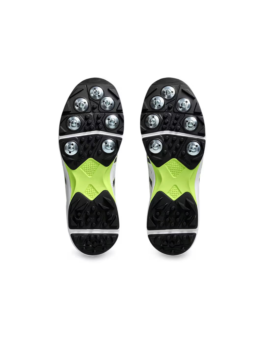 Asics Strike Rate FF White Black Cricket Shoes Size @ Sole View