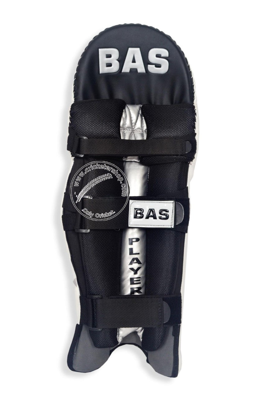 BAS Vampire Player Cricket Batting Leg Guard Pads @ Back View