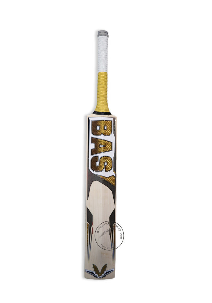 BAS Vampire Players Edition English Willow Cricket Bat Size SH @ Back View