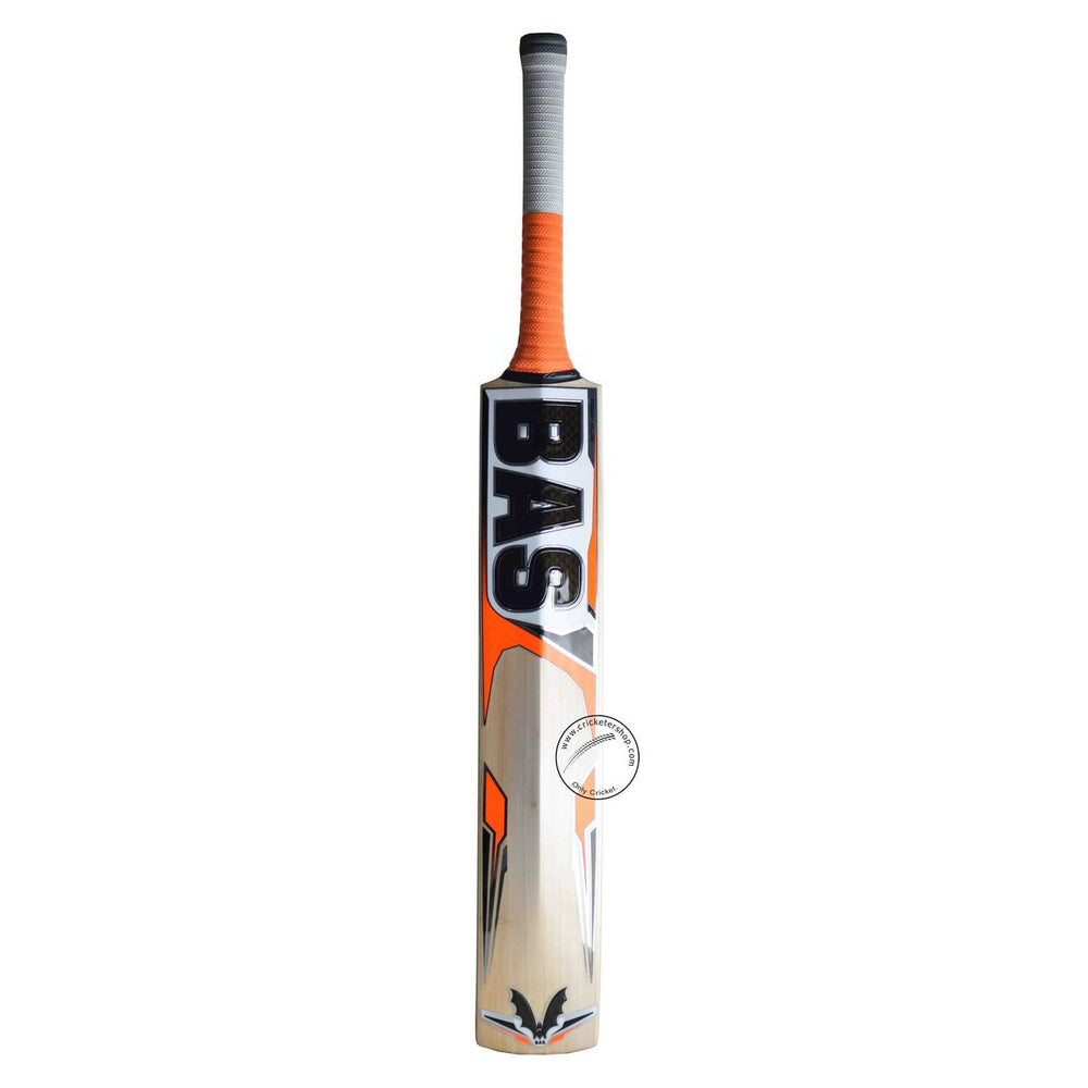 Bas Vampire Legend Gold English Willow Cricket Bat Size SH @ Back View