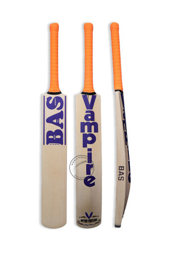 BAS Vampire MSD Retro Vintage Player Edition English Willow Cricket Bat Size SH