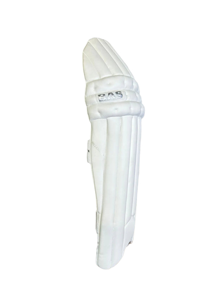 Bas Vampire Millennium Cricket Batting Leg Guard Pads Mens Size@front view 2