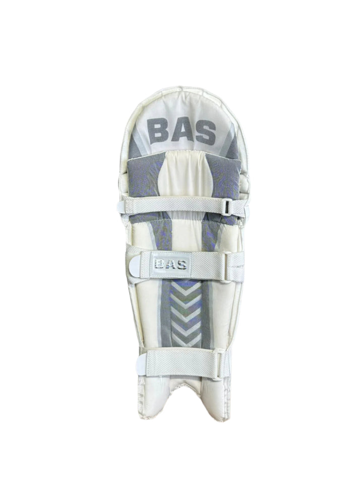 Bas Vampire Millennium Cricket Batting Leg Guard Pads Mens Size@front view 3