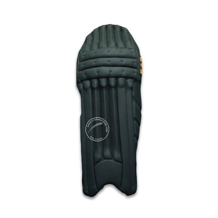 Bas Vampire Player Series Black Coloured Cricket Batting Leg Guard Pads Mens Size @ Front View