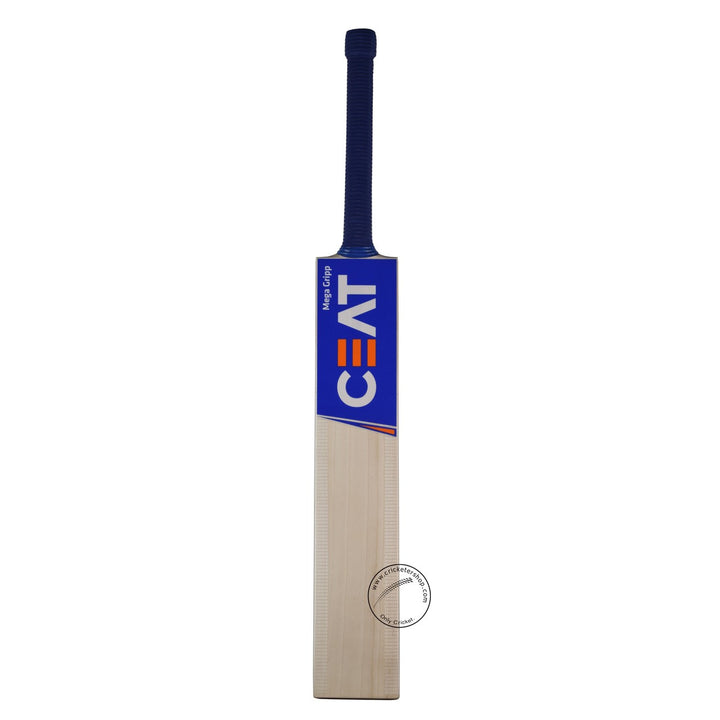 Ceat Mega Gripp English Willow Cricket Bat Size SH @ Front View