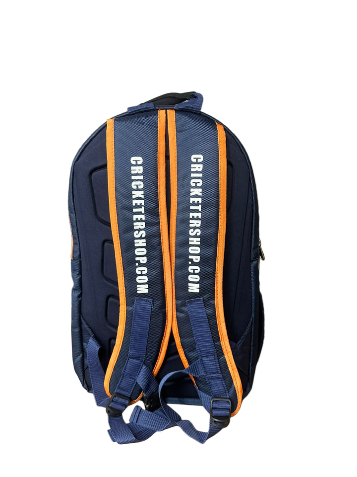 Cricketershop Backpak Cricket Bag Blue@FRONT VIEW3