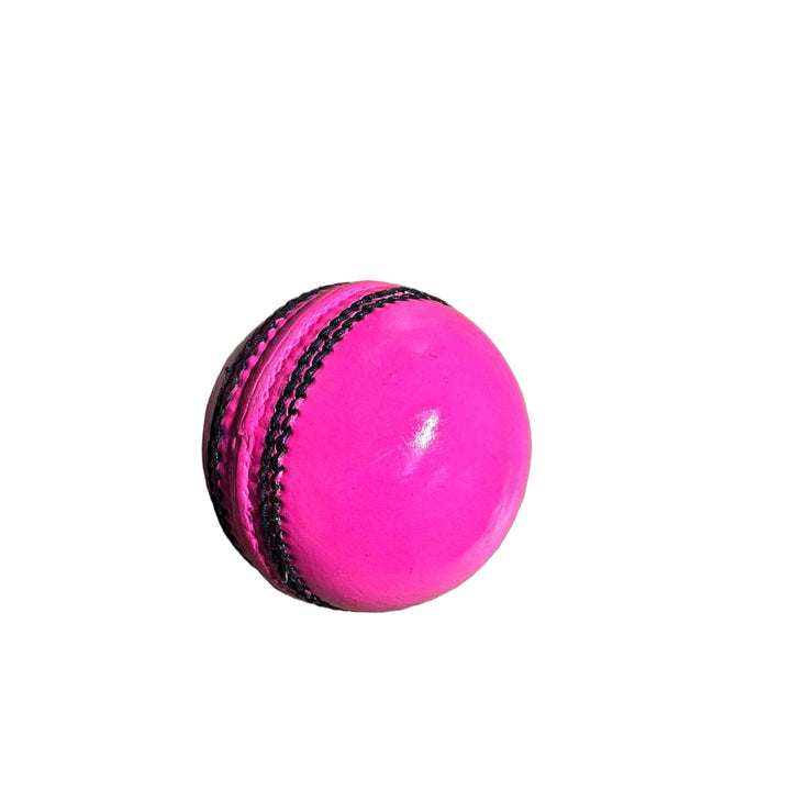 Custom Plain Cricket Leather Ball Colour @ Pink Front View