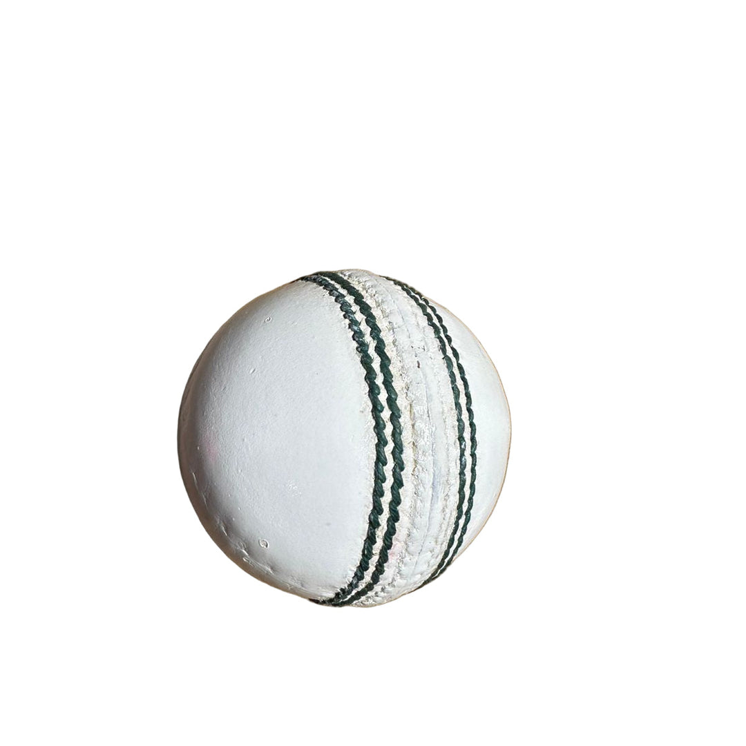 Custom Plain Cricket Leather Ball Colour @ White Front View
