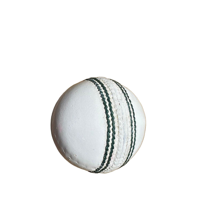 Custom Plain Cricket Leather Ball Colour @ White Front View
