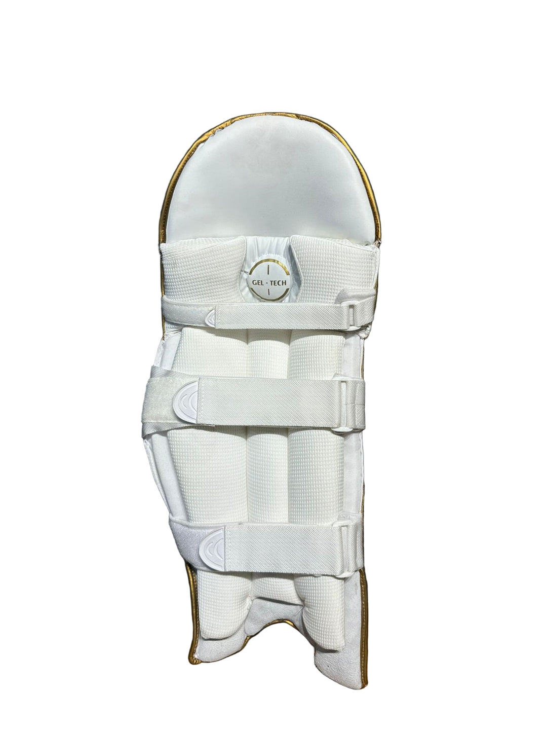 Customised Armour Gold Colored Cricket Batting Leg Guard Pads Mens Size@front view4