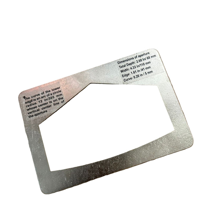 Customised Cricket Bat Gauge@front view