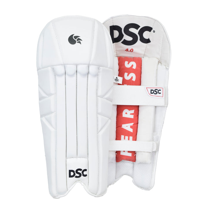 DSC 4.0 Wicket Keeping Leg Guard Pads Boys Size