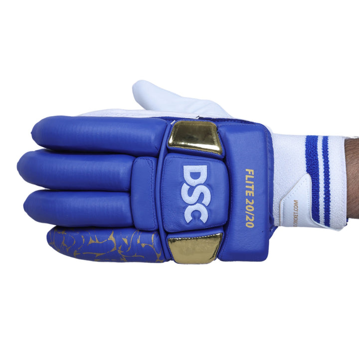 DSC Flite 2020 Blue Cricket Batting Gloves Mens Size@Left View