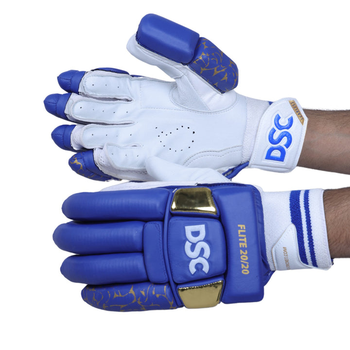 DSC Flite 2020 Blue Cricket Batting Gloves Mens Size@Composite view