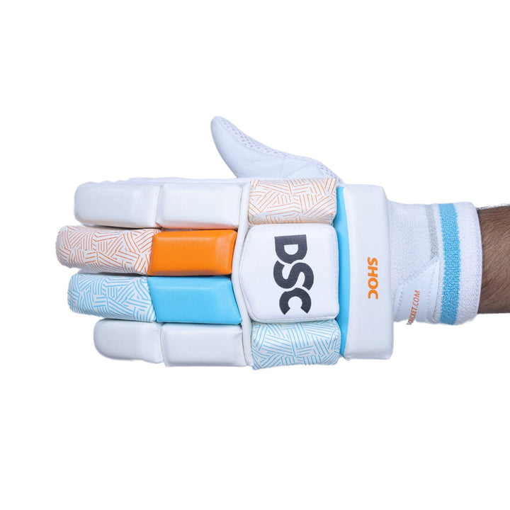 DSC Intense Shoc New Cricket Batting Gloves Mens@Left View