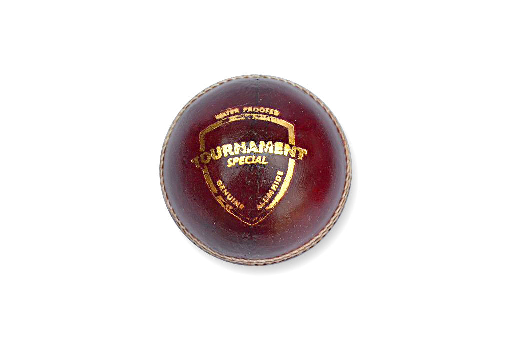 SG Tournament Special Cricket Ball (Red) at Side View