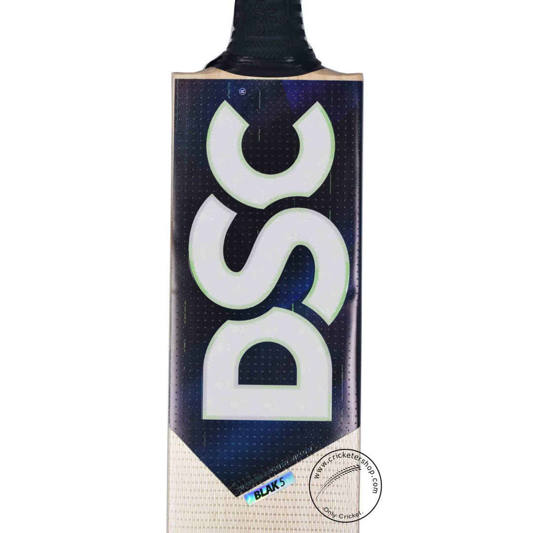 DSC Blak 5 English Willow Cricket Bat Size SH @ Face View