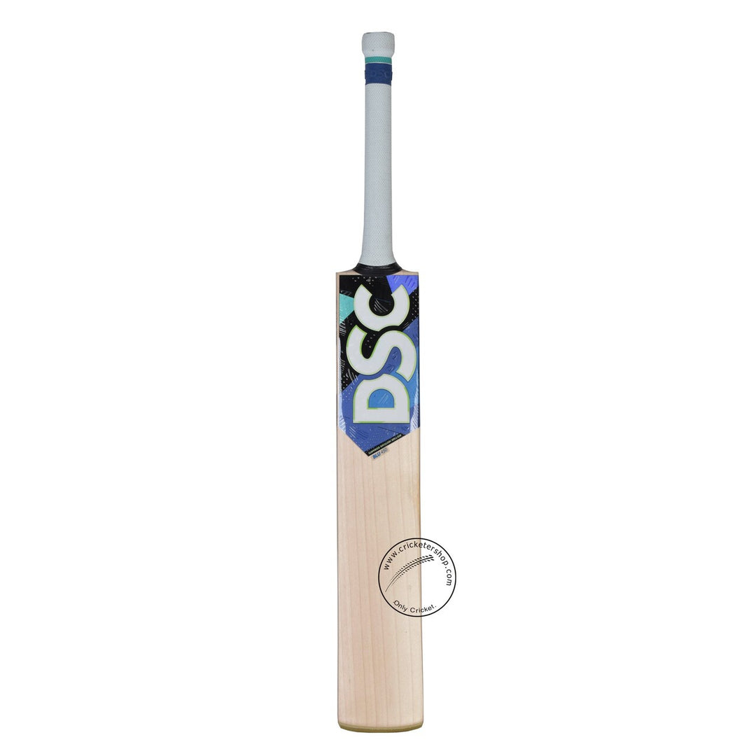 DSC Blu 450 English Willow Cricket Bat Size SH @ Front View