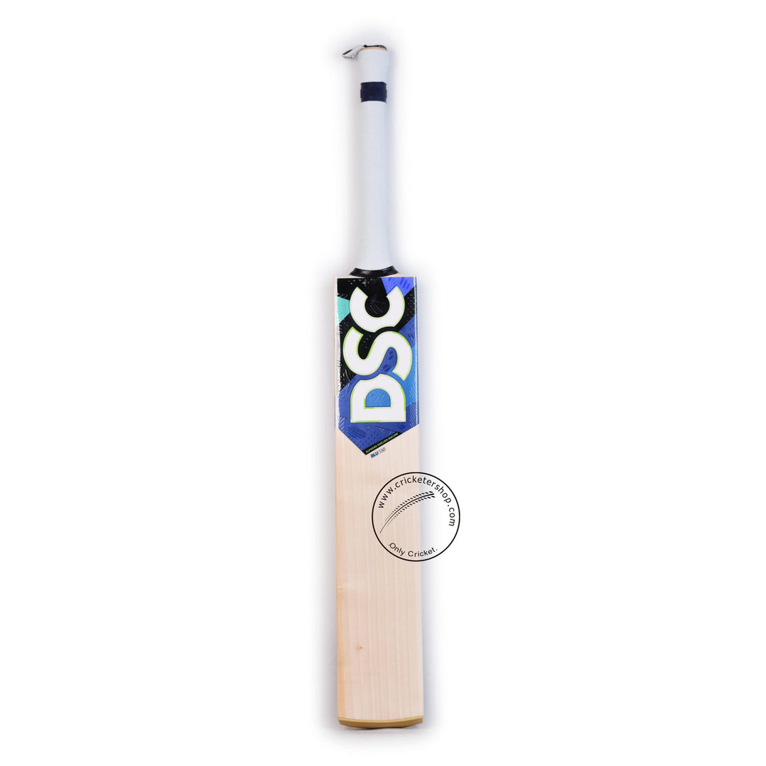 DSC Blu 550 English Willow Cricket Bat Size SH @ Front View