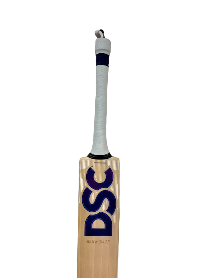 DSC Blu Mirage English Willow Cricket Bat Size SH @ Face View
