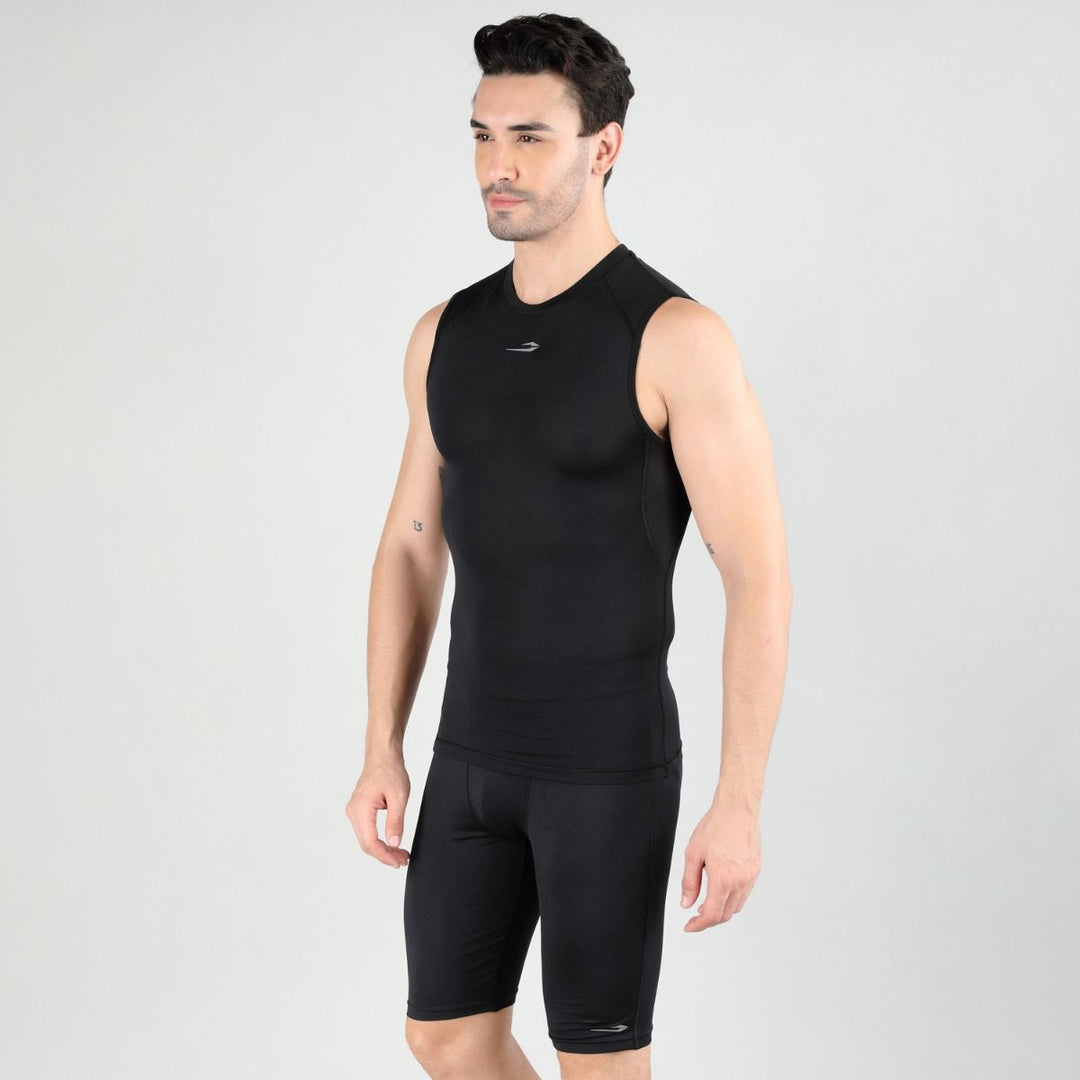 DSC Compression Sando Cricket MPS 318 Colour Black Size @ Side View