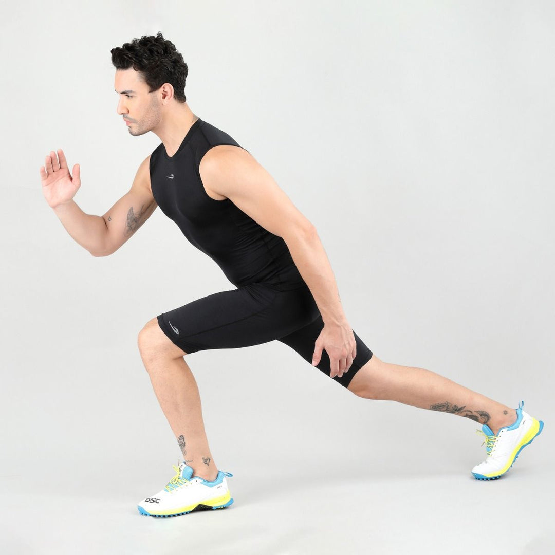 DSC Compression Sando Cricket MPS 318 Colour Black Size @ Side View 2