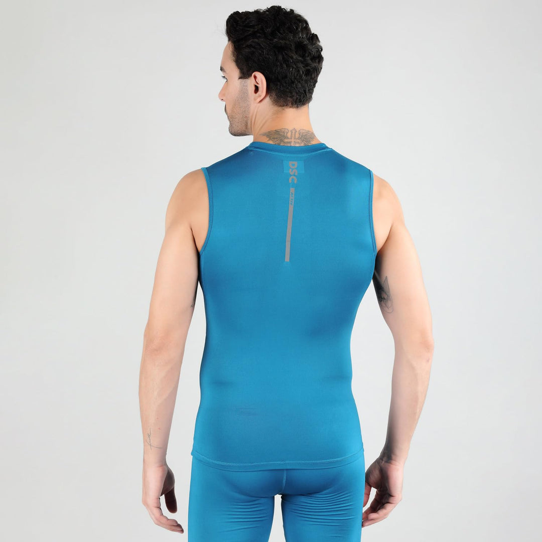 DSC Compression Sando Cricket MPS 320 Colour Azure Size@front view3