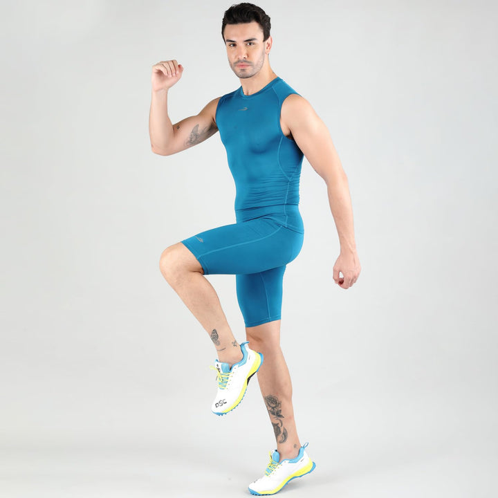 DSC Compression Sando Cricket MPS 320 Colour Azure Size@front view5