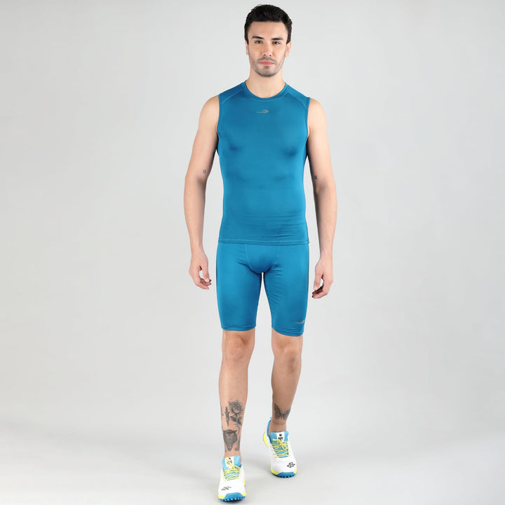 DSC Compression Sando Cricket MPS 320 Colour Azure Size@front view6