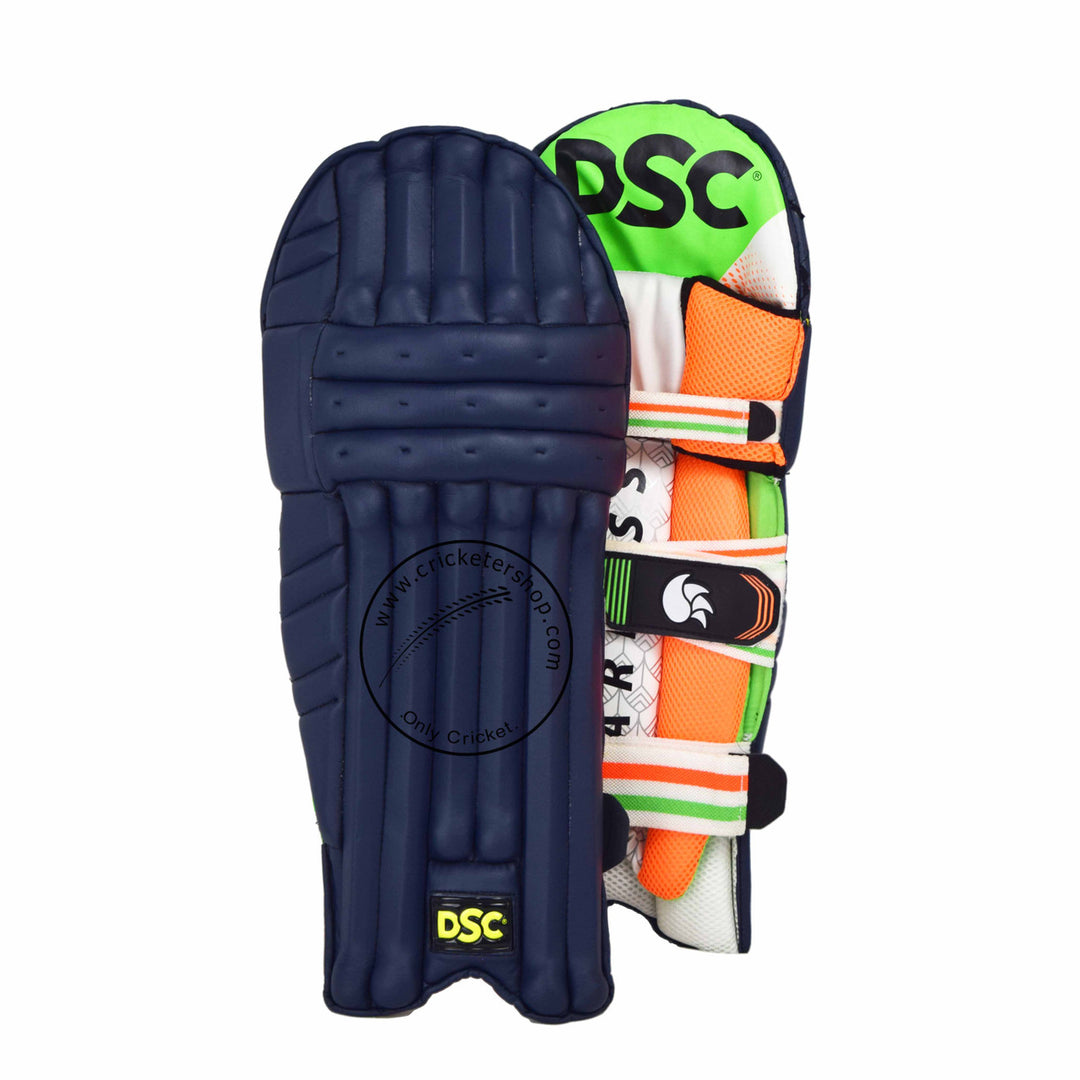 DSC Condor Flite Navy Cricket Batting Leg Guard Pads Boys Size @ Composite View