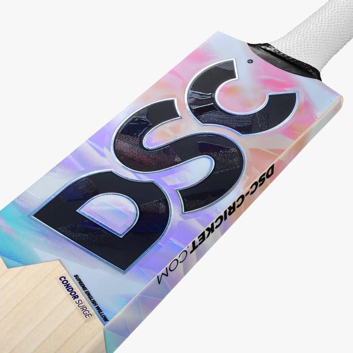 DSC Condor Surge English Willow Cricket Bat Size SH @ Face View