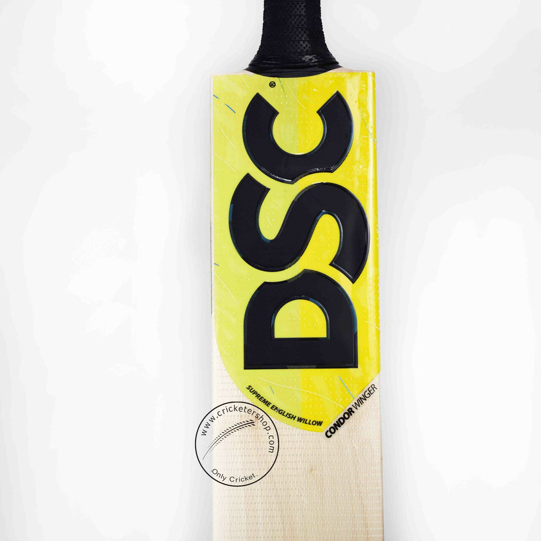 DSC Condor Winger English Willow Cricket Bat Size SH @ Face View