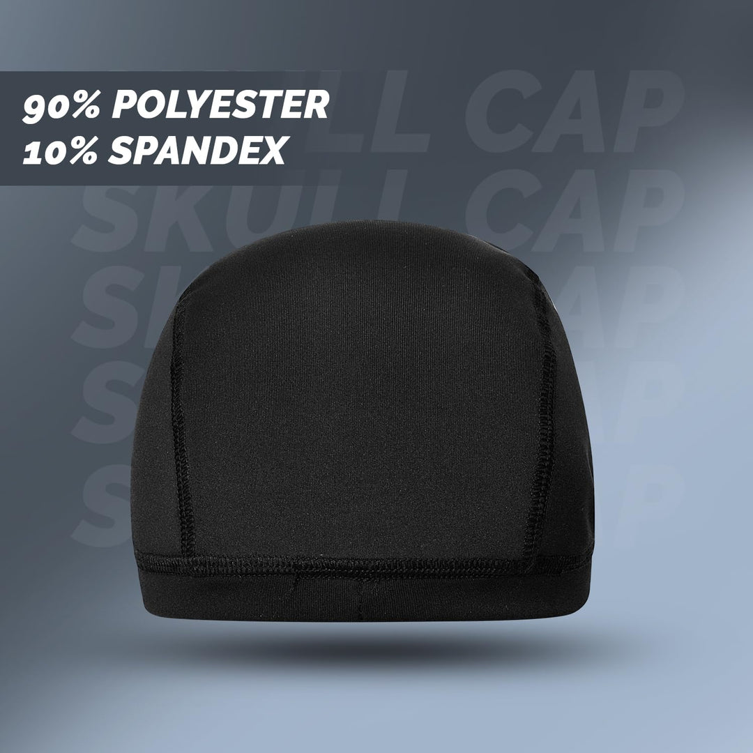 DSC Cricket Skull Cap Free Size Black @ Back View 1