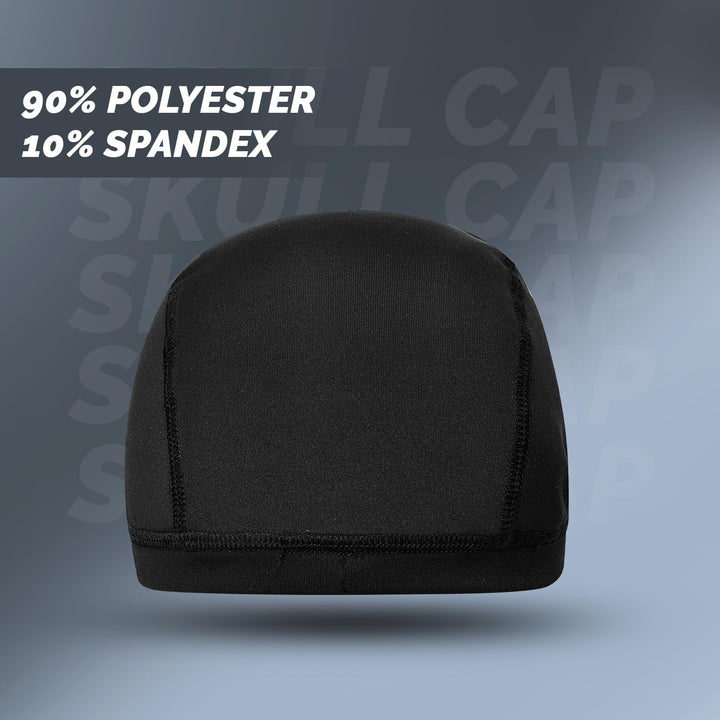 DSC Cricket Skull Cap Free Size Black @ Back View 1