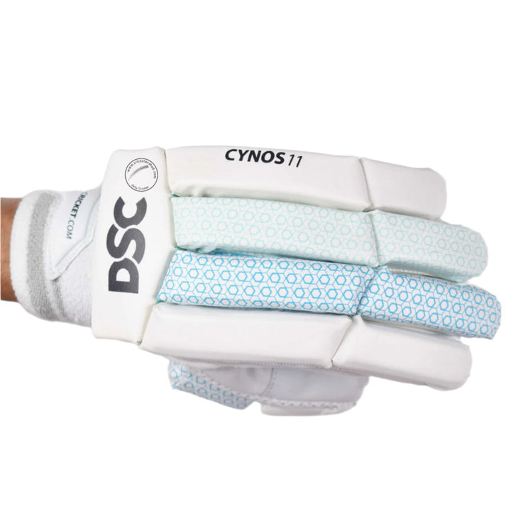 DSC Cynos 11 Cricket Batting Gloves Boys Size @ Right Back View