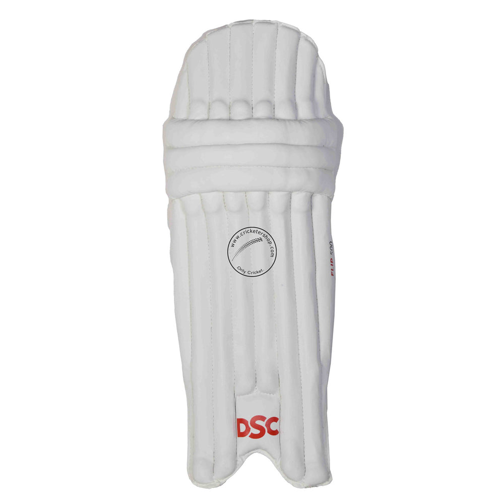 DSC Flip 500 Cricket Batting Pads Leg Guard Pad Youth Size @ Front View