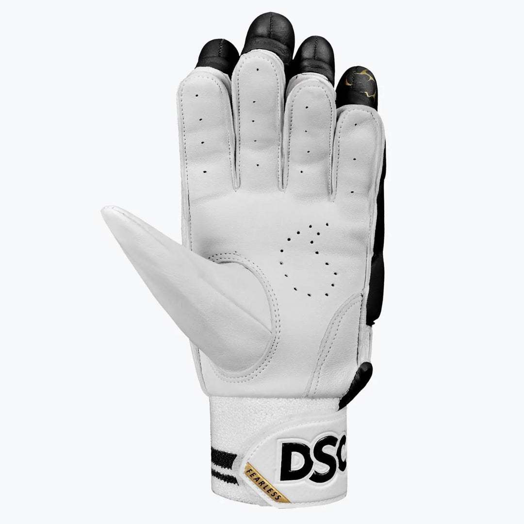 DSC Flite 20/20 Black Cricket Batting Gloves Size @ Right Front View 2
