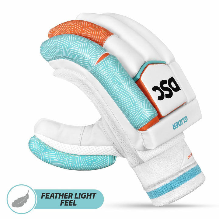 DSC Glider Cricket Batting Gloves Mens Size@front view