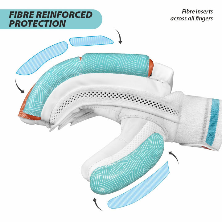 DSC Glider Cricket Batting Gloves Mens Size@front view 1