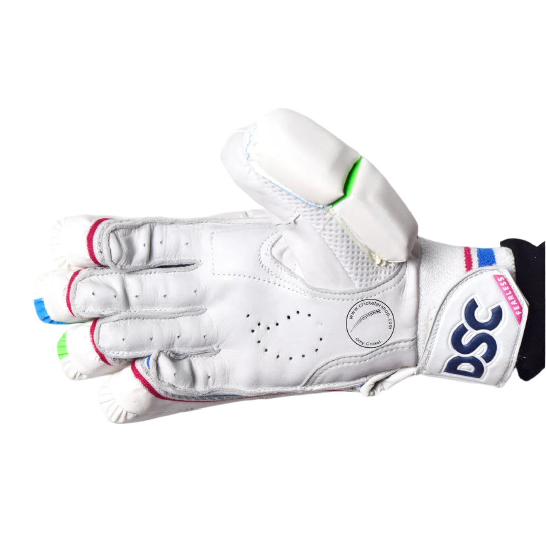 DSC Intense Shoc New Cricket Batting Gloves Mens Size @ Right Front View