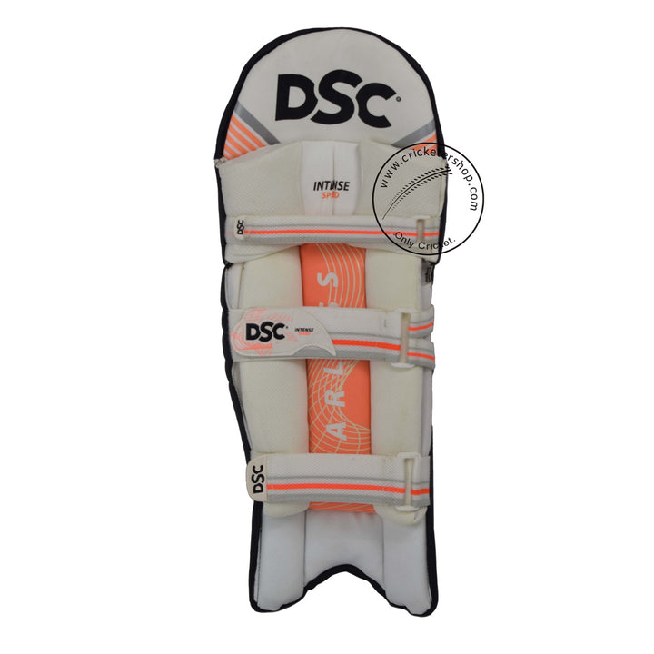 DSC Intense Speed Black Cricket Batting Leg Guard Pads @Back View