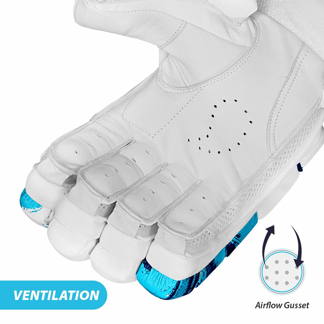 DSC Intense Speed Cricket Batting Gloves Youth Size @ Front View 2