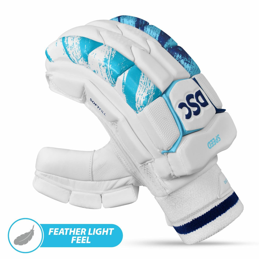 DSC Intense Speed Cricket Batting Gloves Youth Size @ Right Back View  2