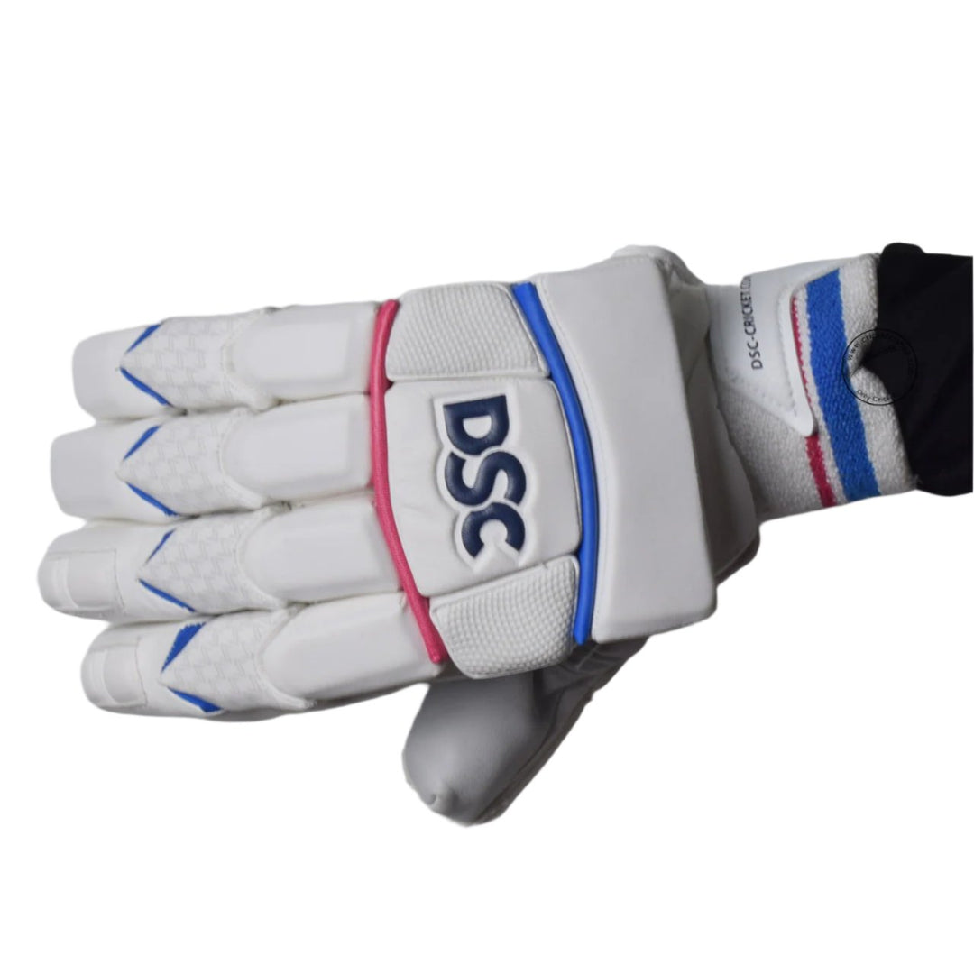 DSC Intense Speed New Cricket Batting Gloves Mens Size @ Right Back View