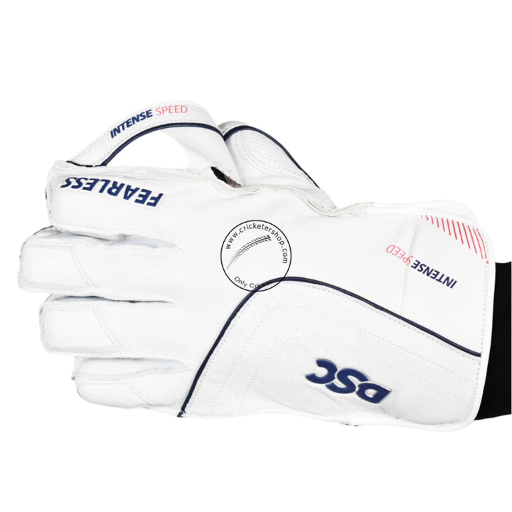 DSC Intense Speed Wicket Keeping Gloves Size @ Left Back View