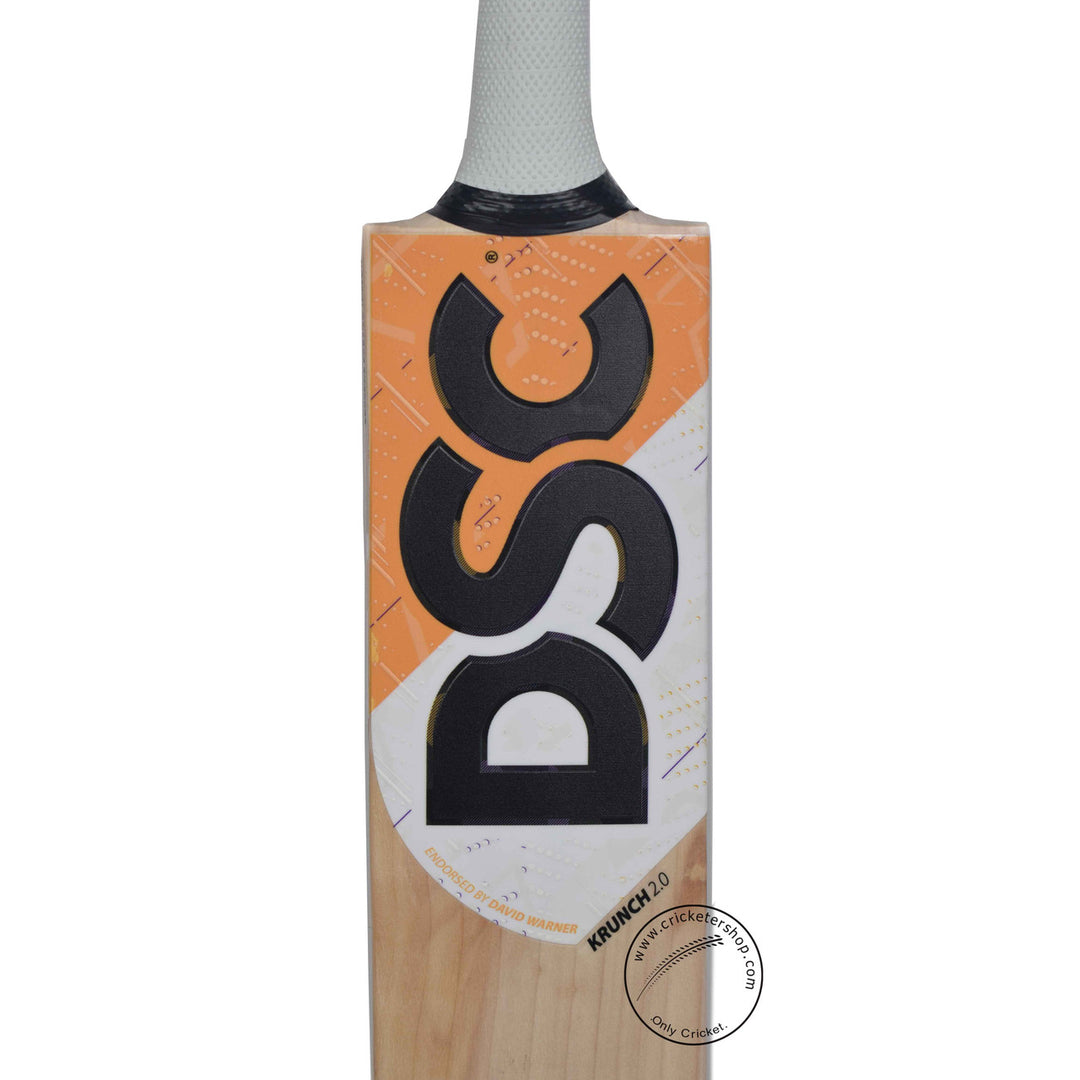 DSC Krunch 2.0 English Willow Cricket Bat Size SH @ Face View