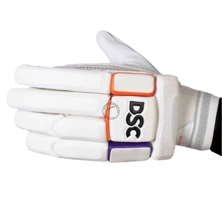 DSC Krunch 500 Cricket Batting Gloves Size @ Left Back View