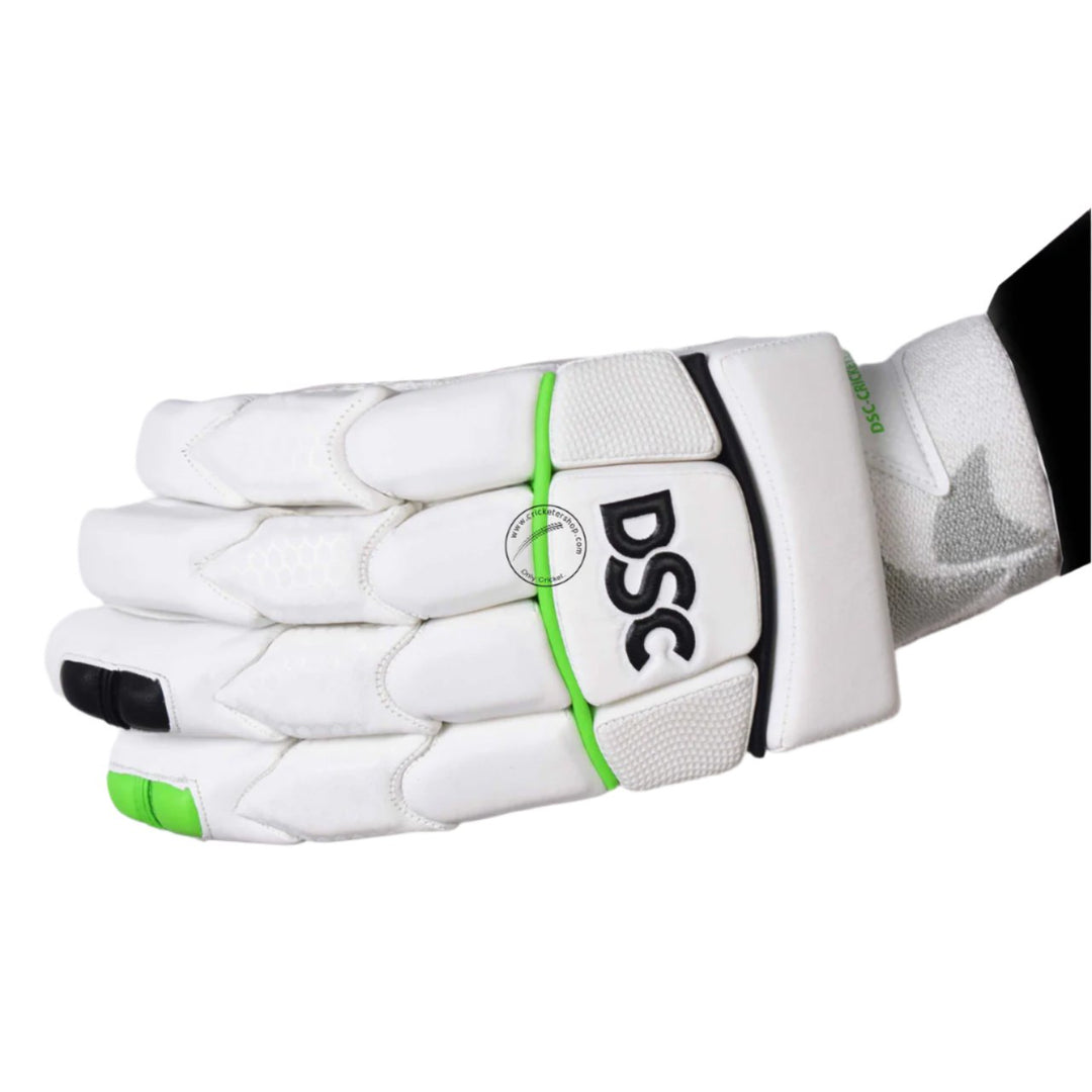 DSC Miller 10 Cricket Batting Gloves Mens Size @ Right Back View